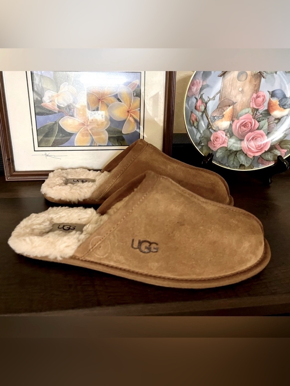 🆕 UGG Pearle Chestnut Woman’s Cozy Slipper Size 9